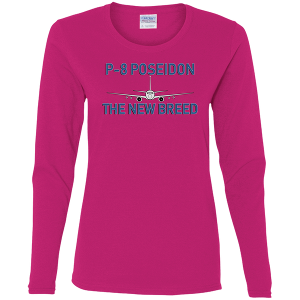 P-8 1 Ladies' Cotton LS T-Shirt