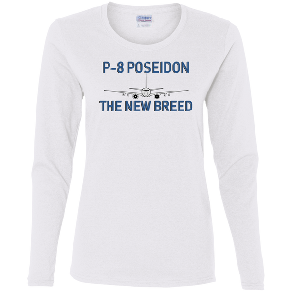 P-8 1 Ladies' Cotton LS T-Shirt