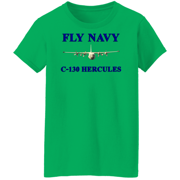 Fly Navy C-130 1 Ladies' Cotton T-Shirt