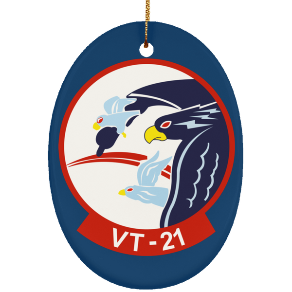 VT 21 2 Ornament Ceramic - Oval