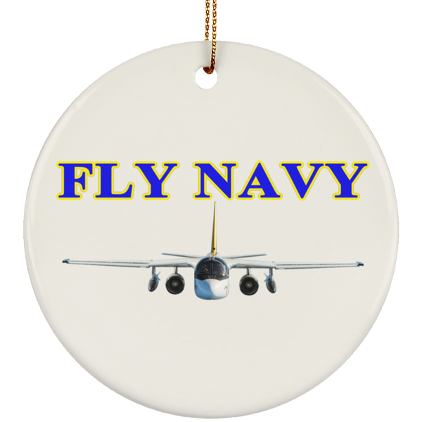 Fly Navy S-3 2 Ornament – Circle