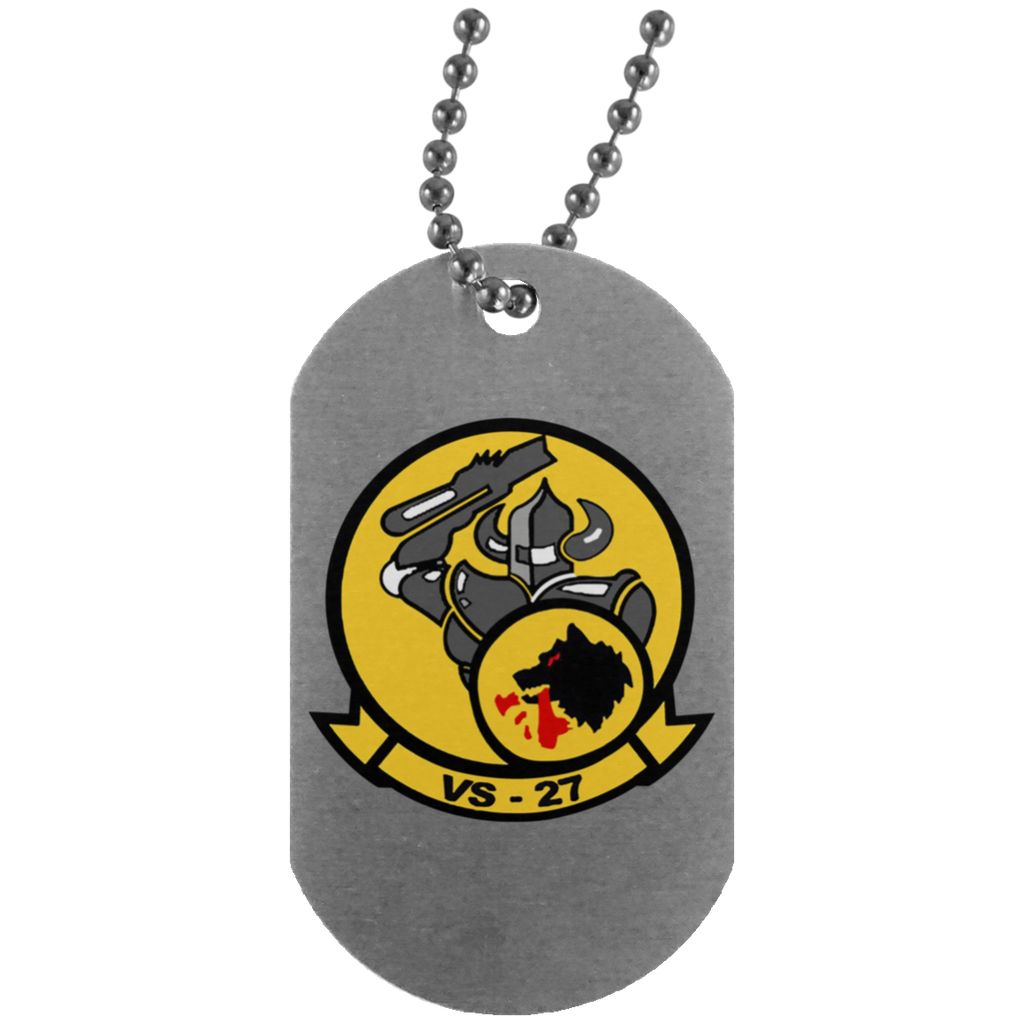 VS 27 1 Dog Tag - Silver