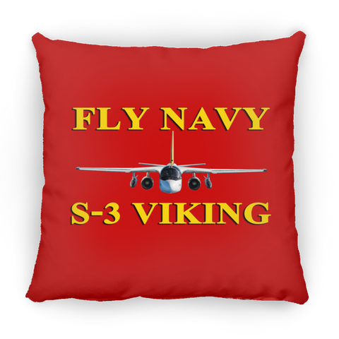 Fly Navy S-3 3 Pillow - Square - 16x16