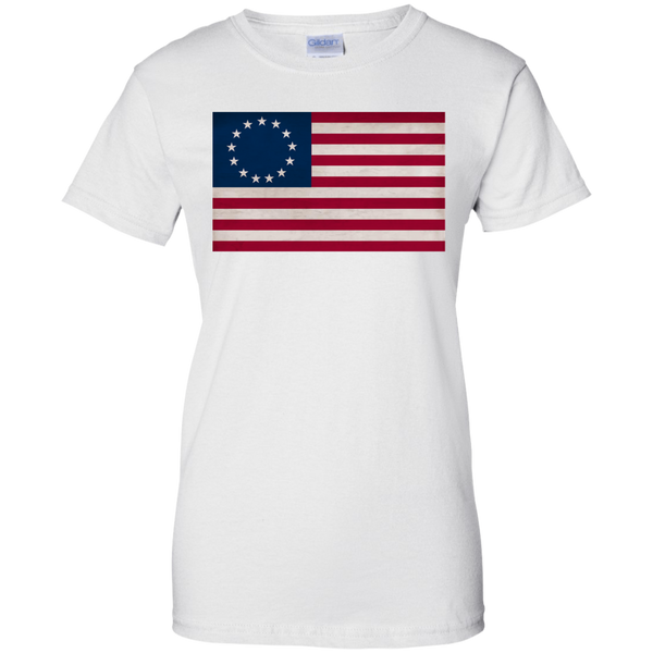 Betsy Ross Flag Ladies' Cotton T-Shirt