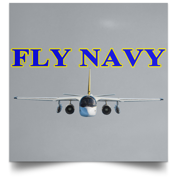 Fly Navy S-3 2 Poster - Square