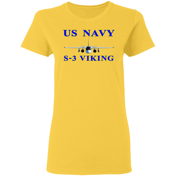 US Navy S-3 1 Ladies' Cotton T-Shirt