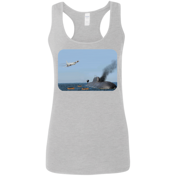 Abandon Ship Ladies' Softstyle Racerback Tank