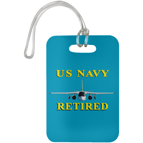 Navy Retired 2 Luggage Bag Tag