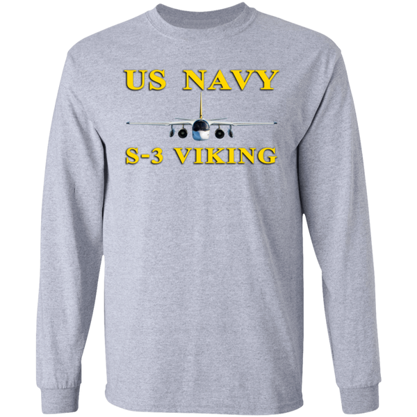 US Navy S-3 3 LS Ultra Cotton T-Shirt