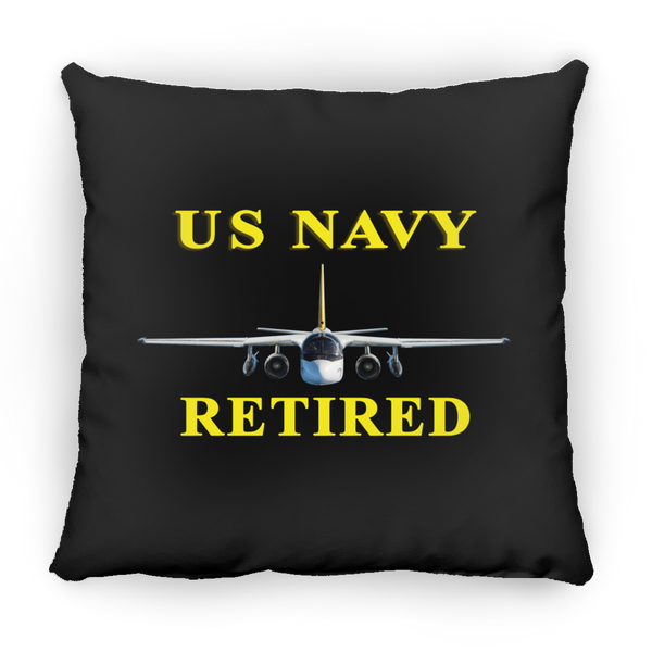 Navy Retired 2 Pillow - Square - 18x18