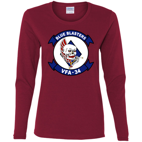 VFA 34 1 Ladies' Cotton LS T-Shirt