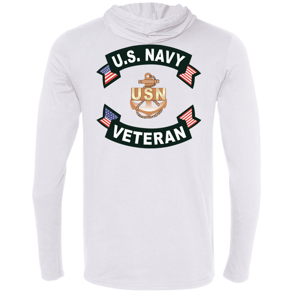 Navy Veteran 1b LS T-Shirt Hoodie