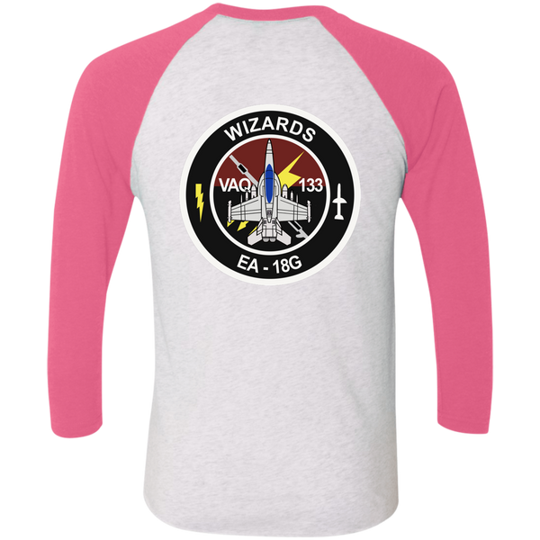 VAQ 133 6c Baseball Raglan T-Shirt