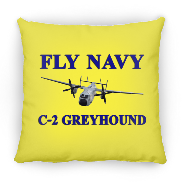 Fly Navy C-2 1 Pillow - Square - 16x16