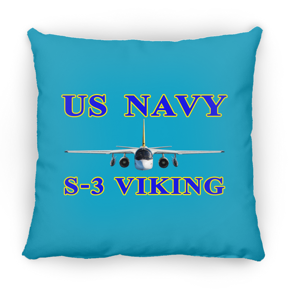 US Navy S-3 1 Pillow - Square - 18x18