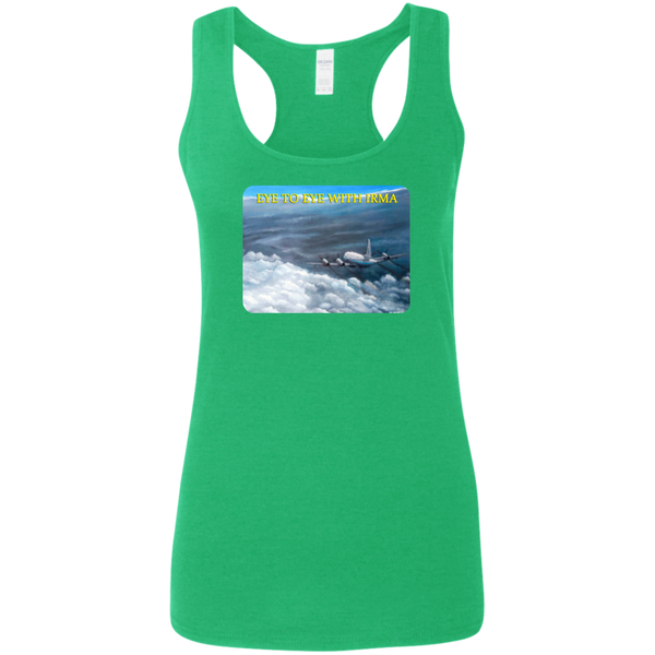 Eye To Eye With Irma Ladies' Softstyle Racerback Tank