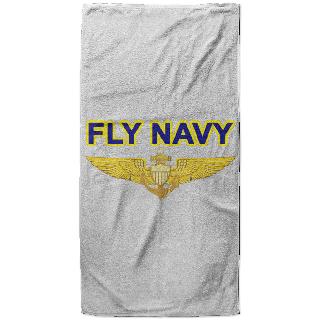 Fly Navy Aviator Beach Towel - 37x74
