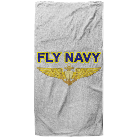 Fly Navy Aviator Beach Towel - 37x74
