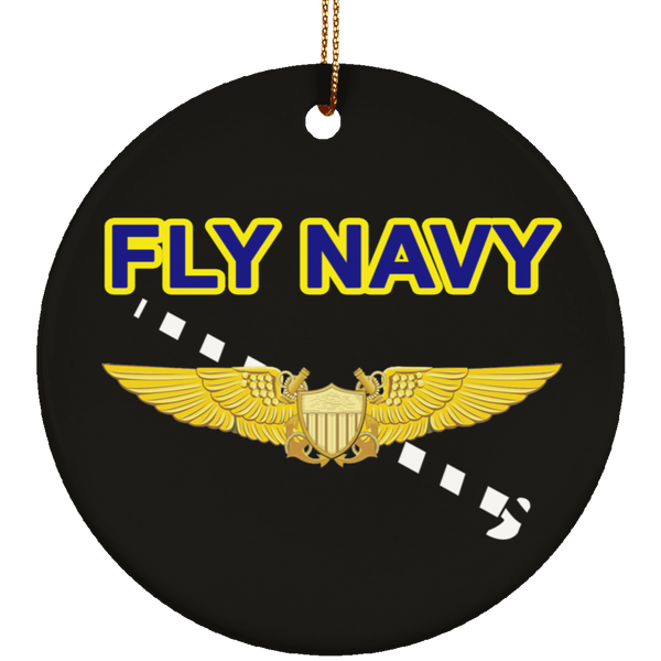 Fly Navy Tailhook 3 Ornament - Circle