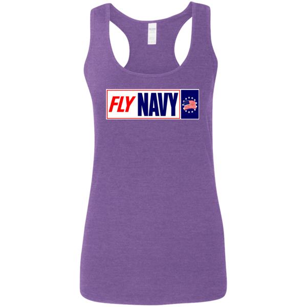 Fly Navy 1 Ladies' Softstyle Racerback Tank