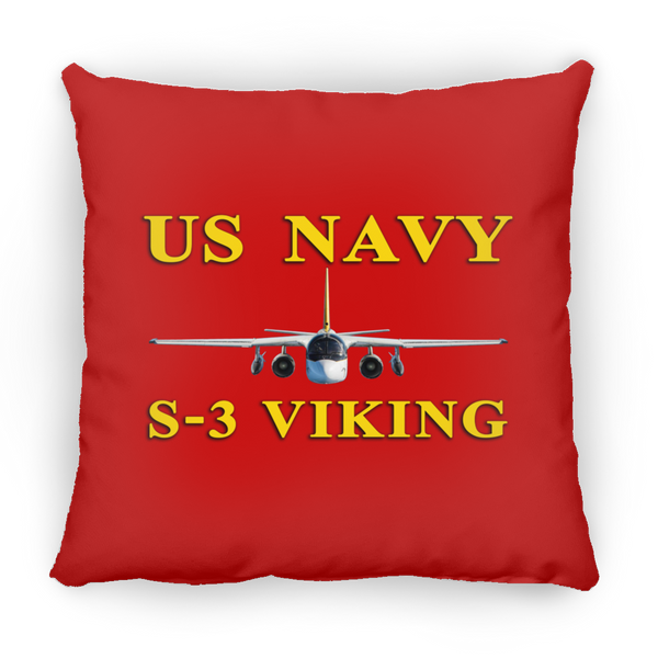 US Navy S-3 3 Pillow - Square - 18x18