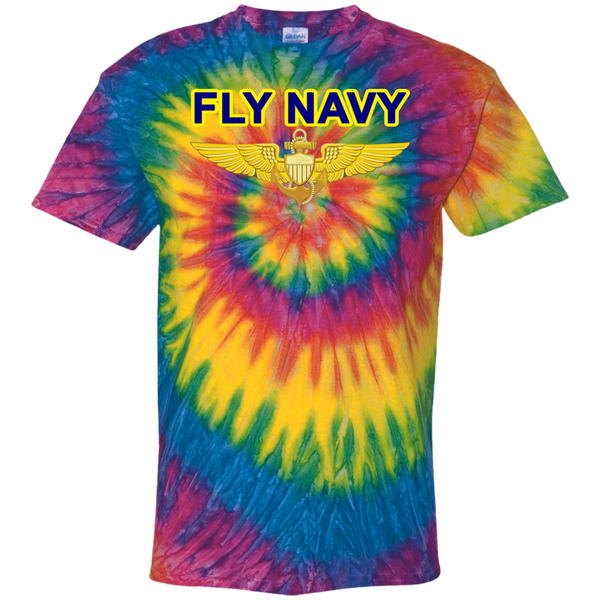 Fly Navy Aviator Cotton Tie Dye T-Shirt