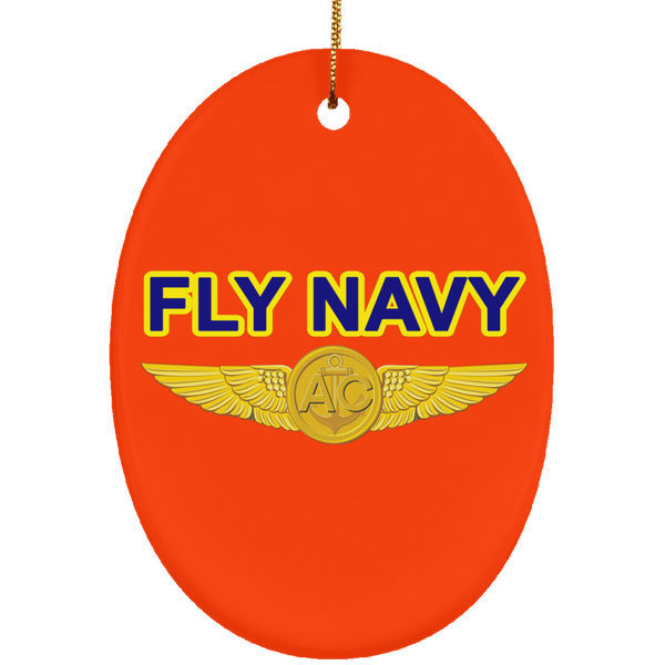 Fly Navy Aircrew Ornament - Oval