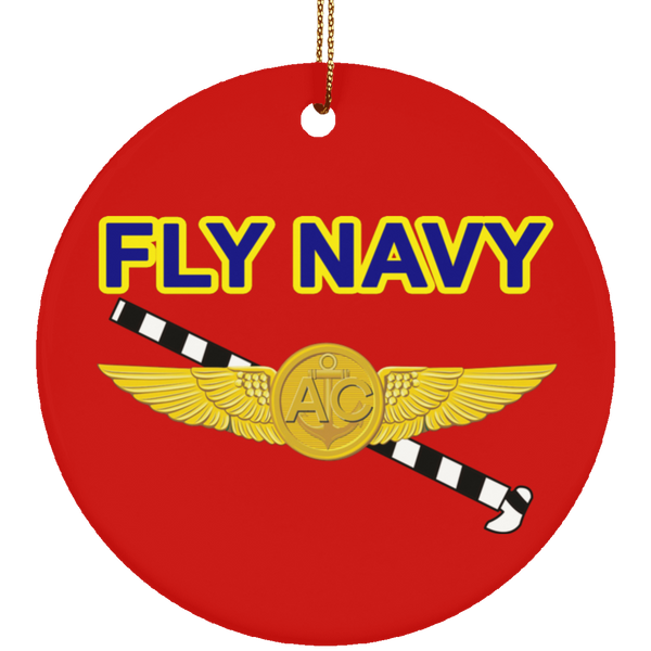 Fly Navy Tailhook 2 Ornament - Circle