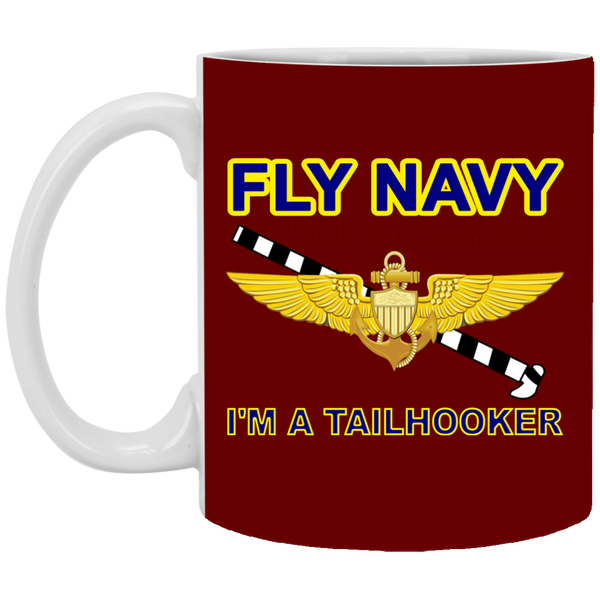 Fly Navy Tailhooker Mug - 11oz