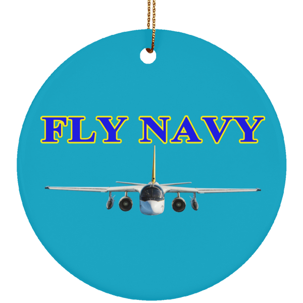 Fly Navy S-3 2 Ornament – Circle