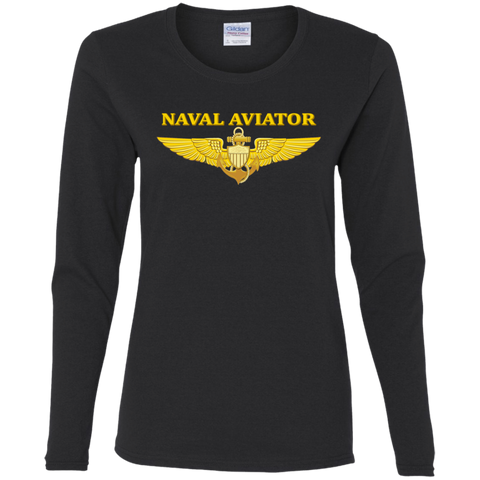 P-3C 1 Aviator Ladies' Cotton LS T-Shirt