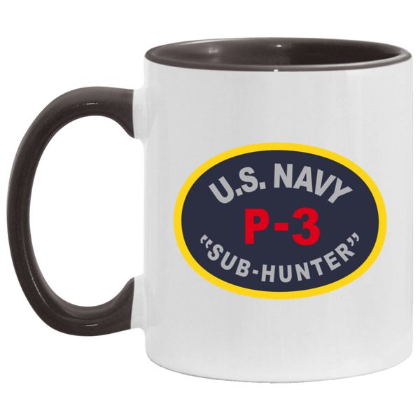 P-3 Sub Hunter Accent Mug - 11oz