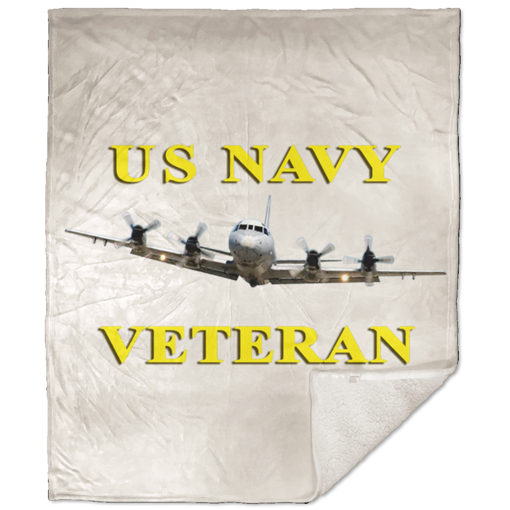 Navy Vet 2 Blanket - Sherpa Premium 50x60