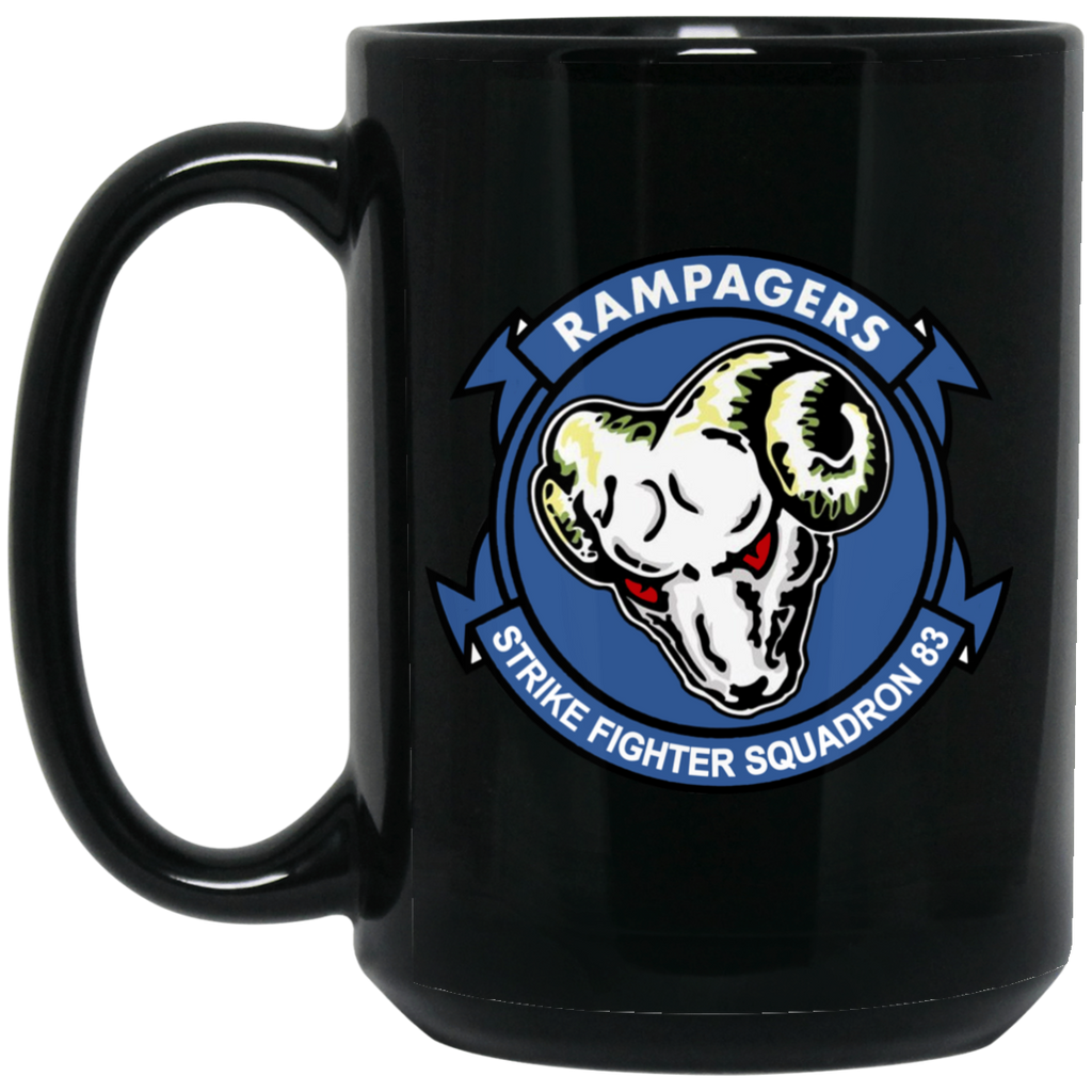 VFA 83 2 Black Mug - 15oz