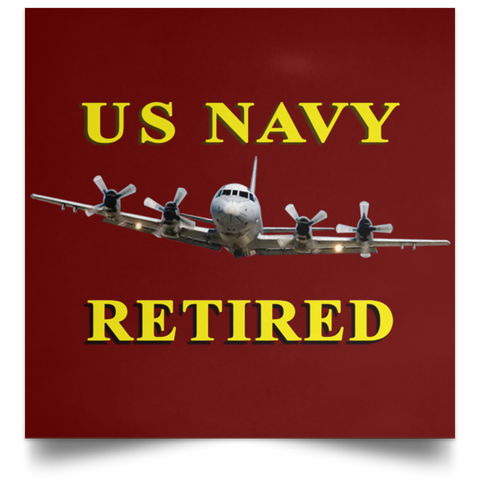 Navy Retired 1 Poster - Square