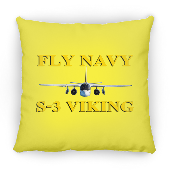 Fly Navy S-3 3 Pillow - Square - 14x14