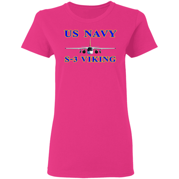 US Navy S-3 1 Ladies' Cotton T-Shirt