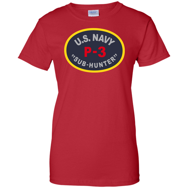 P-3 Sub Hunter 1 Ladies Custom Cotton T-Shirt