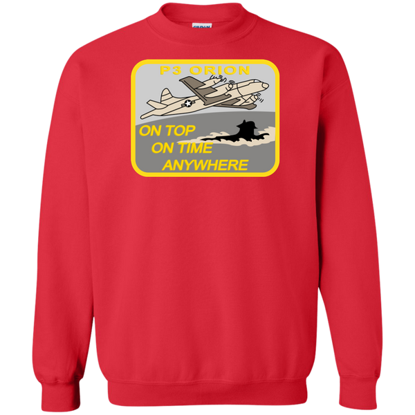 P-3 On Top Crewneck Pullover Sweatshirt