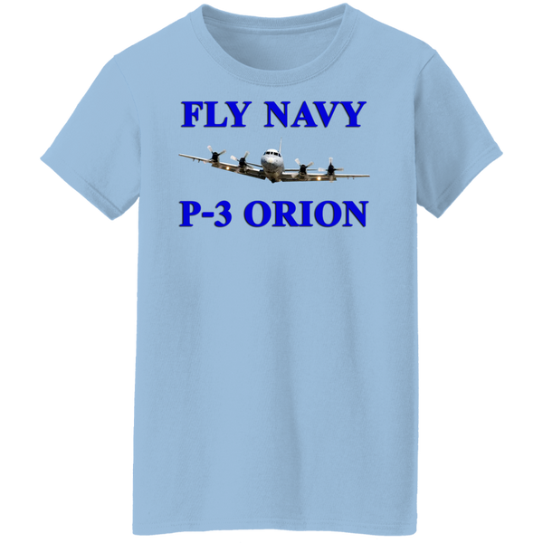 Fly Navy P-3 1 Ladies' Cotton T-Shirt