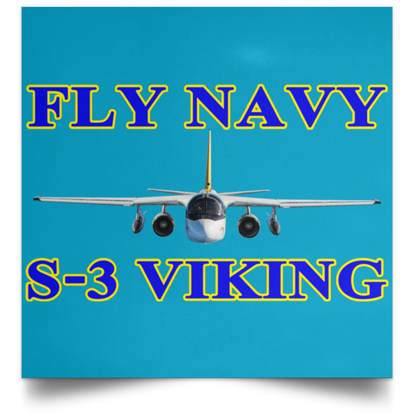 Fly Navy S-3 1 Poster - Square