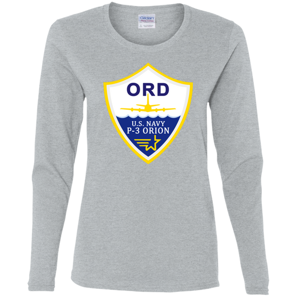 P-3 Orion 3 ORD Ladies' Cotton LS T-Shirt