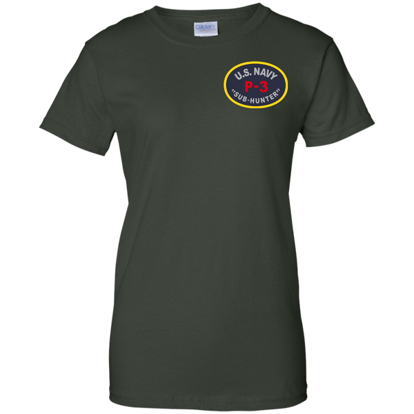 P-3 Sub Hunter 1 Ladies Custom Cotton T-Shirt