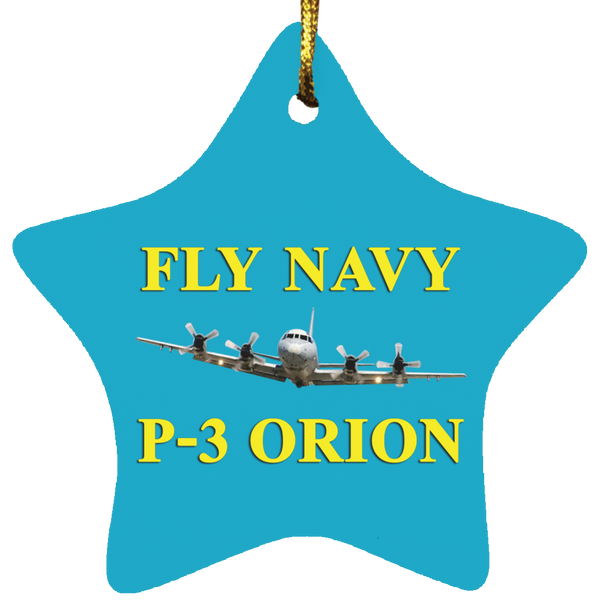 Fly Navy P-3 3 Ornament - Star