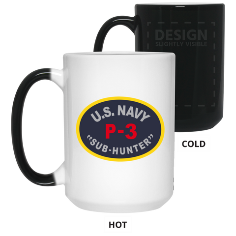 P-3 Sub Hunter Color Changing Mug - 15oz