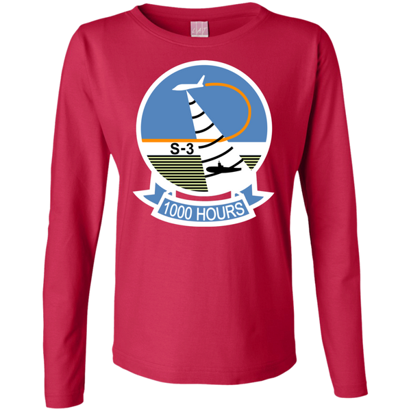 S-3 Viking 8 Ladies' LS Cotton T-Shirt