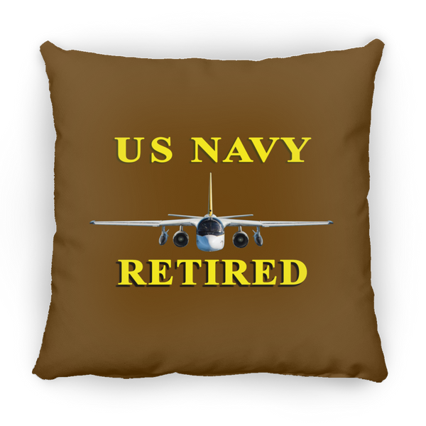 Navy Retired 2 Pillow - Square - 18x18