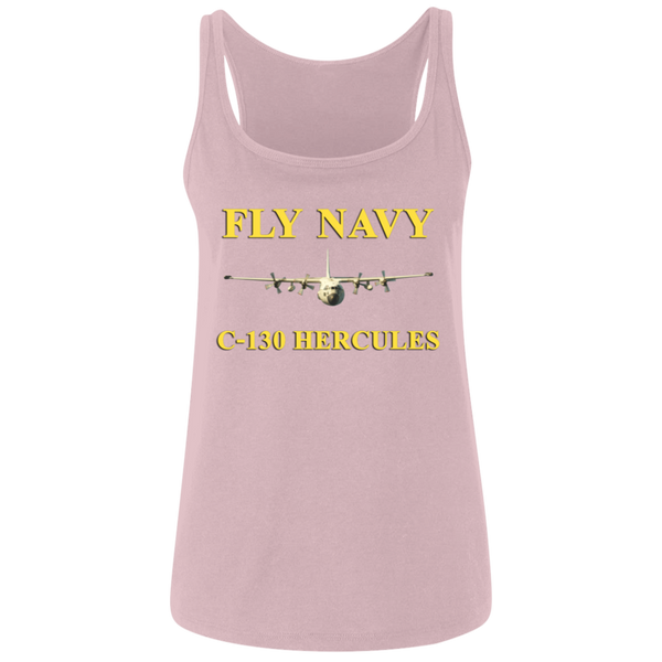 Fly Navy C-130 3 Ladies' Relaxed Jersey Tank