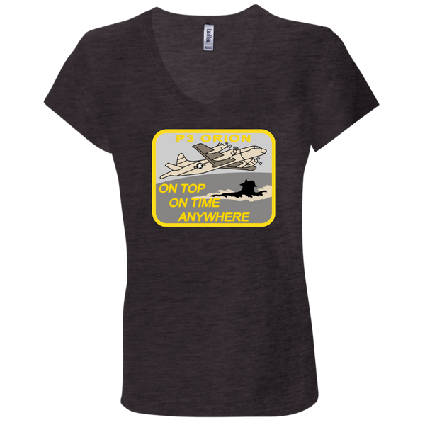 P-3 On Top Ladies Jersey V-Neck T-Shirt