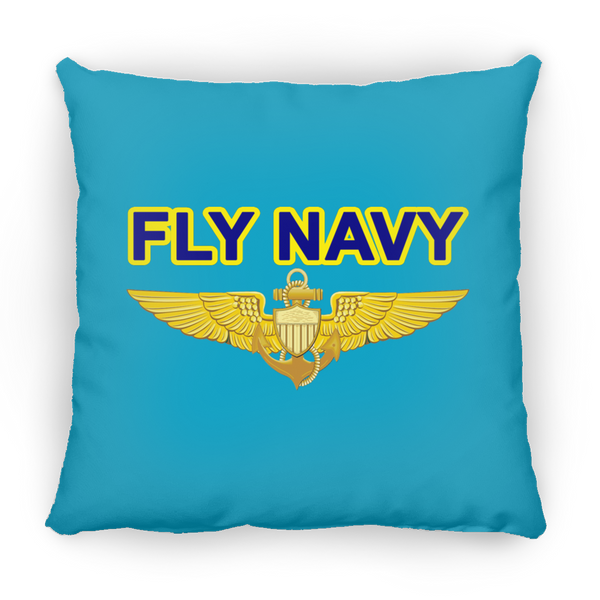 Fly Navy Aviator Pillow - Square - 18x18